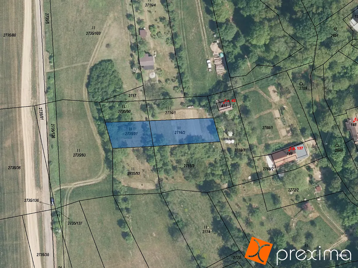 Prodej podílu 3/6 pole 410 m²
